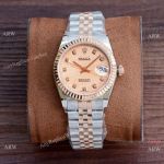 Swiss 2836 Rolex Datejust Watch Rolex Jubilee Rose Gold Micro Dial Watch 36mm